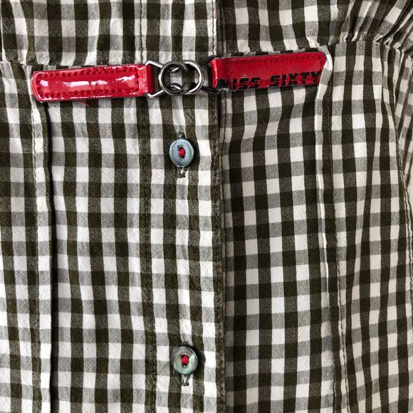 Miss Sixty Gingham Fitted Top - Picture 8 of 8